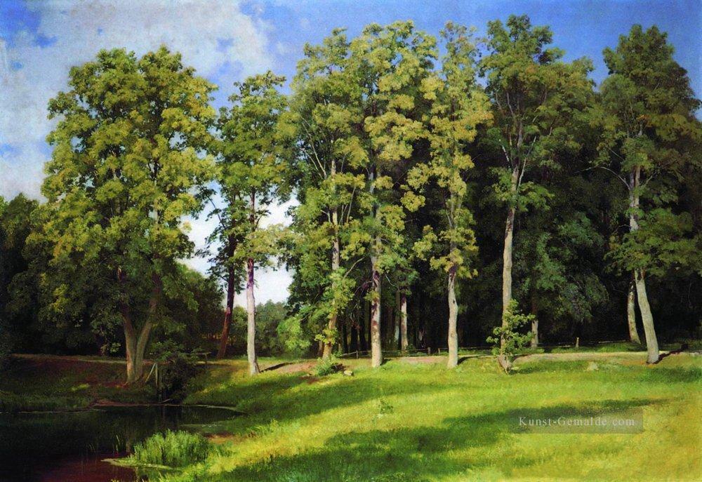 Hain am Teich preobrazhenskoye 1896 klassische Landschaft Ivan Ivanovich Ölgemälde